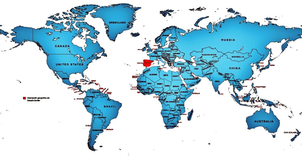 Descripción geográfica del Exótico Canario Border